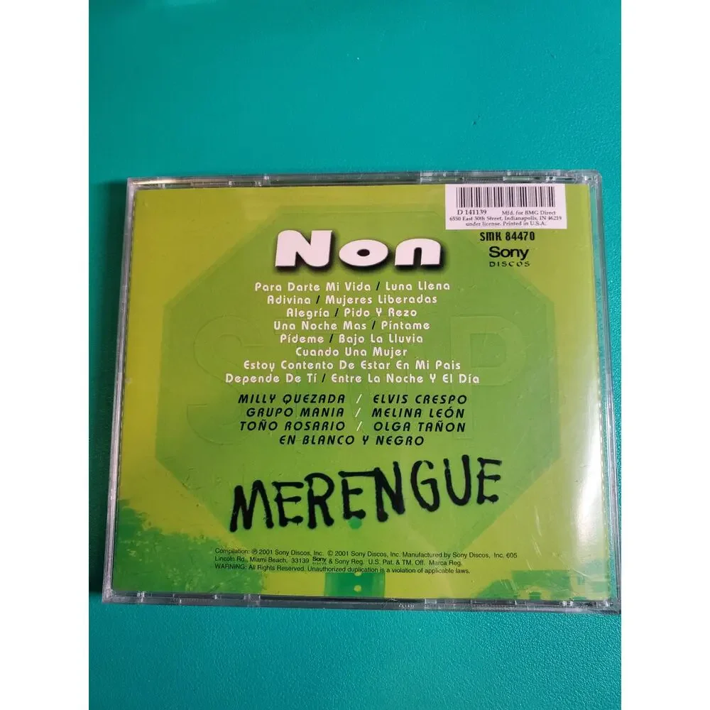 Non Stop Merengue - Latin Music (US Version, CD)